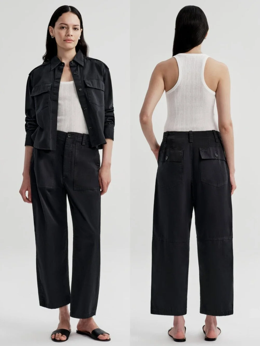 ALC Brayden Cotton Twill Pant Black